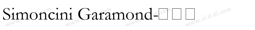 Simoncini Garamond字体转换